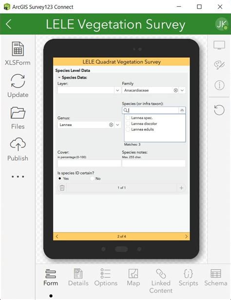 Download the Excel workbook, create a "New Survey" in Survey123 Connect, give New Survey a title and use the "Browse.." button to import the workbook and create a Survey123 project. ... As the user chooses the appropriate name, a choice filter populates a list of projects. Once the user chooses the …